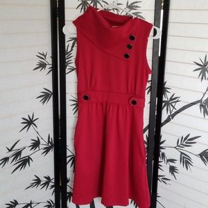 Trendy Red Dress by Monteau Sz Small